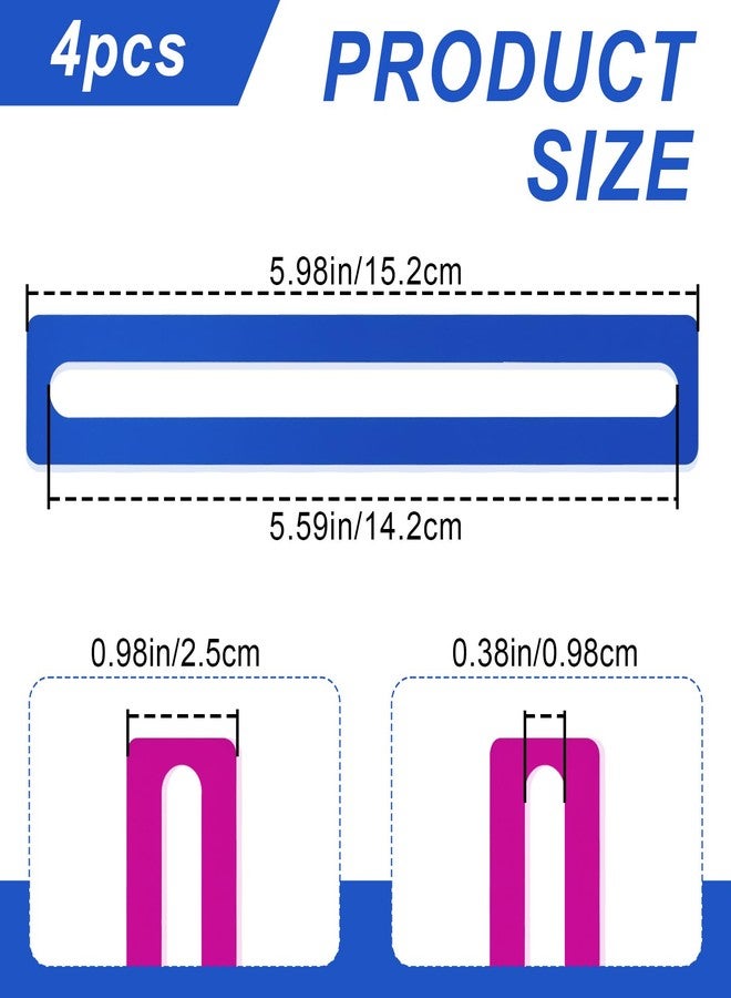 KCMOSGI 4 Pcs Mahjong Line Finder,Beginner Mahjong Line Reader,Mahjong Card Line Guide,Mahjong Accessories for Mahjong Beginners and Mahjong Lovers - Image 2